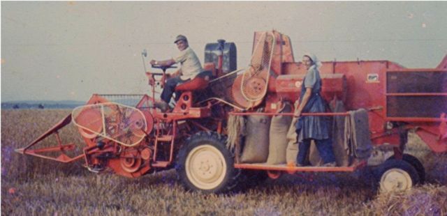 Mähdrescher Familie Riedl